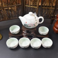 7头雪花釉茶具