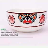中国风脸谱2碗2筷餐具